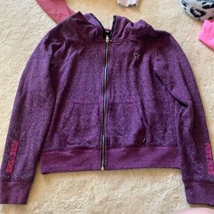 PINK zip hoodie size medium